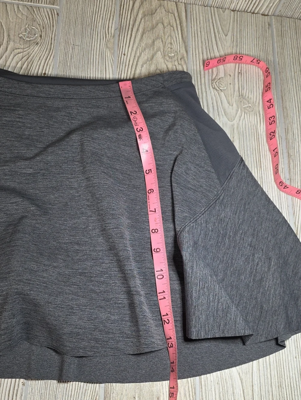 Athleta Match Point Skort Heathered Grey Womens Size Small